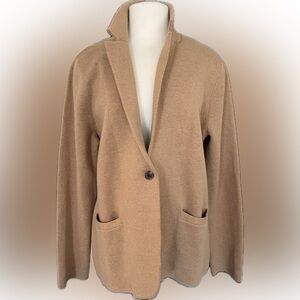 J Crew Camel Knit Blazer
